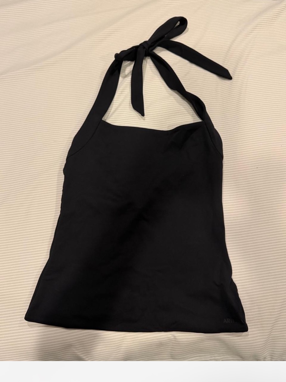 Aritzia Black Halter Tie Camisole